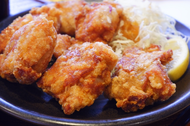 Halal chicken karaage Japanese fried chicken without sake